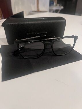 JOHN VARVATOS V419 EYEGLASS FRAME/GLASSES BLACK LENSES AMERICAN FASHION MENS NEW